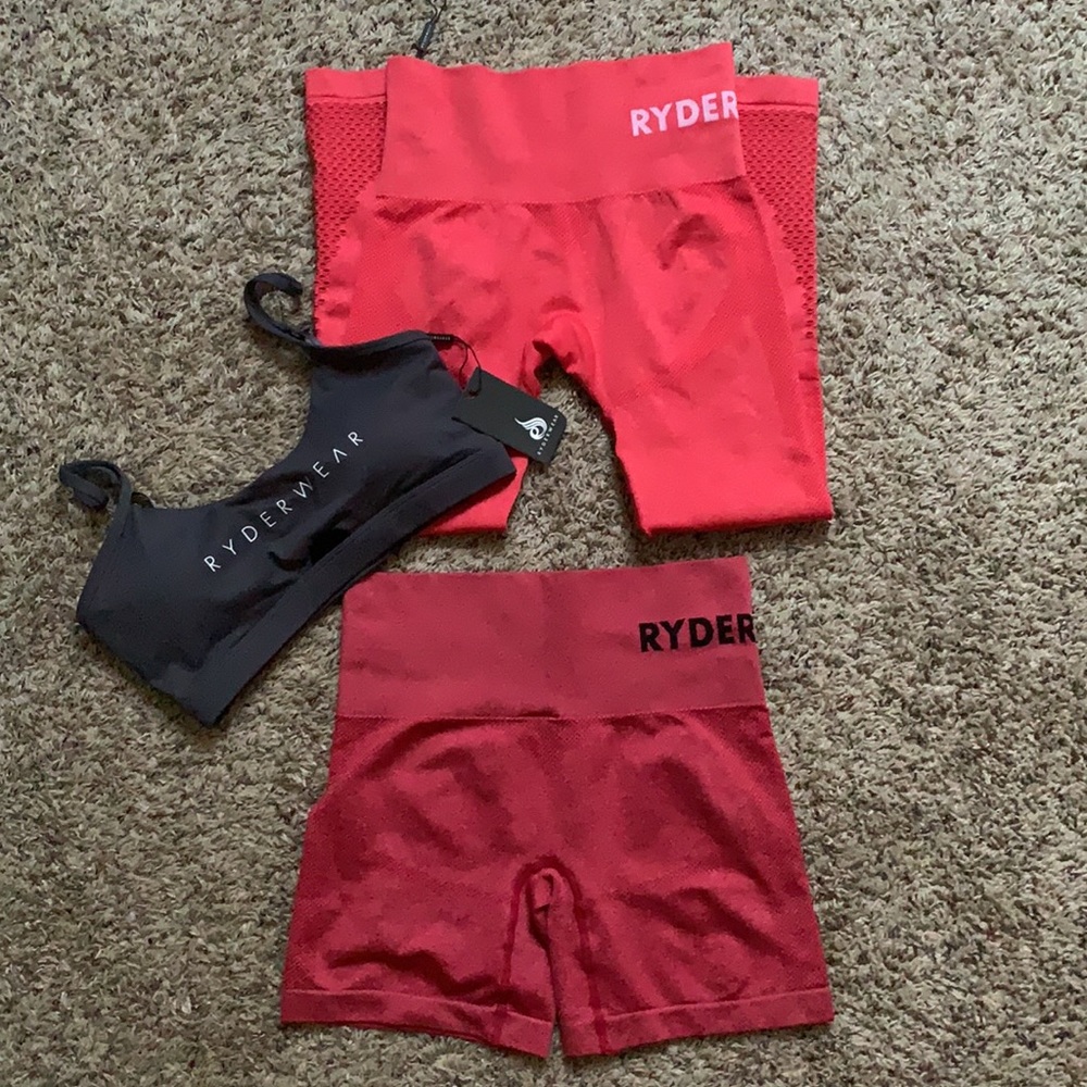 ALREADY SOLD!!! NWT Ryderwear Leggings + Short + Sports Bra